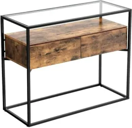 industrialny-stolik-konsola-vintage-metal-szklo