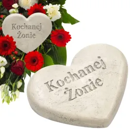 serce-ozdoba-grob-wieniec-gips-kochanej-zonie