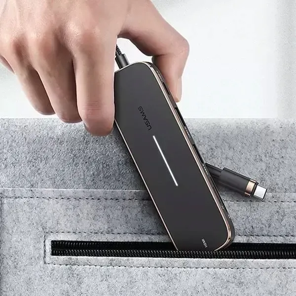 usams-adapter-hub-2xusb-usb-c-hdmi-micro-sd-sd-czarny-black-waga-z-opakowaniem-0-3-kg-stan-nowy