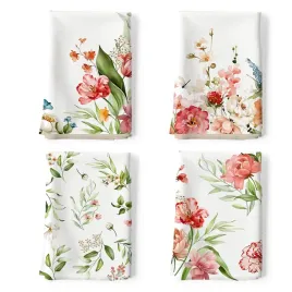 arquiel-sciereczki-kuchenne-bawelna-4-sztuki-kwiatowy-wzor