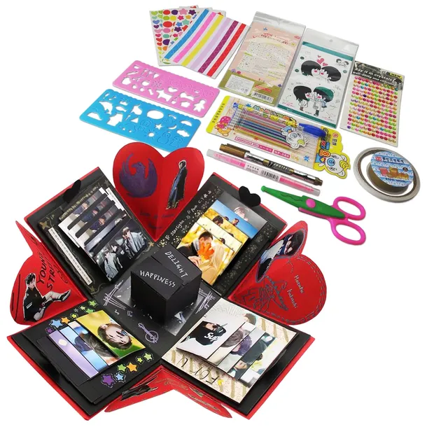 exploding-box-prezent-niespodzianka-diy-walentynki-kolor-odcienie-pomaranczowego