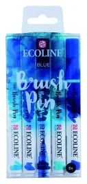 ecoline-brushpen-set-5-bluepisaki-akwarelowe