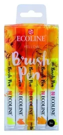 ecoline-brushpen-set-5-yellow-pisaki-akwarelowe