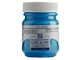 farba-gouache-sloik-50ml-535-ceruleanblue-talens