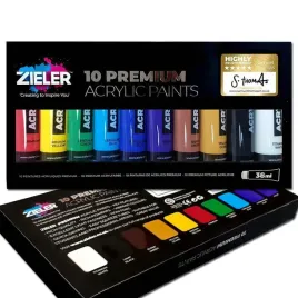 farby-akrylowe-zieler-10-premium-acrylic-38-ml-x-10