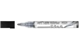 marker-outline-srebrny-z-czarnym-konturem-toma