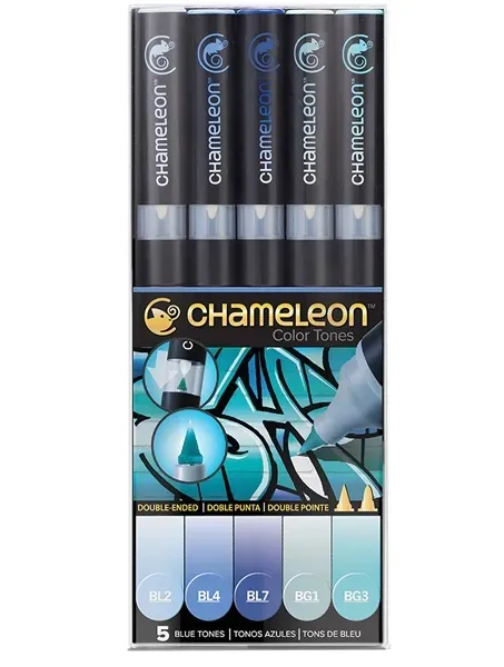 markery-chameleon-5-blue-tones-set