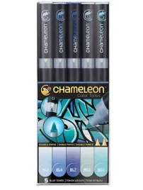 markery-chameleon-5-blue-tones-set