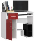 biurko-jay-90-cm-biale-czerwony-polysk