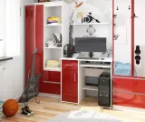 biurko-jay-90-cm-biale-czerwony-polysk