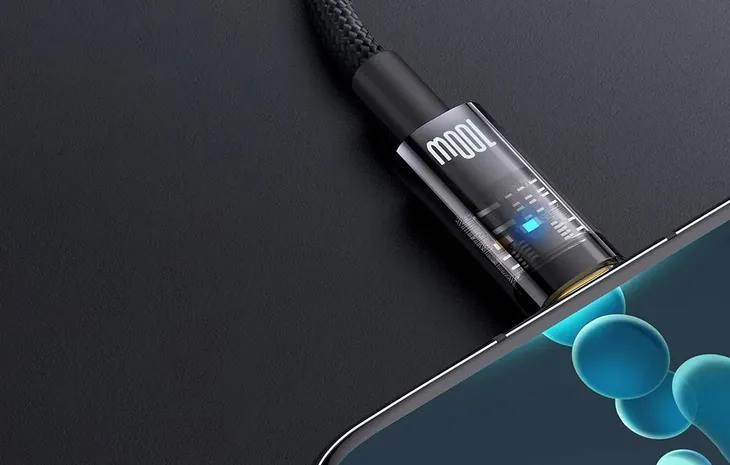 kabel-usb-do-usb-c-baseus-explorer-100w-1m-czarny-waga-z-opakowaniem-0-3-kg-stan-nowy