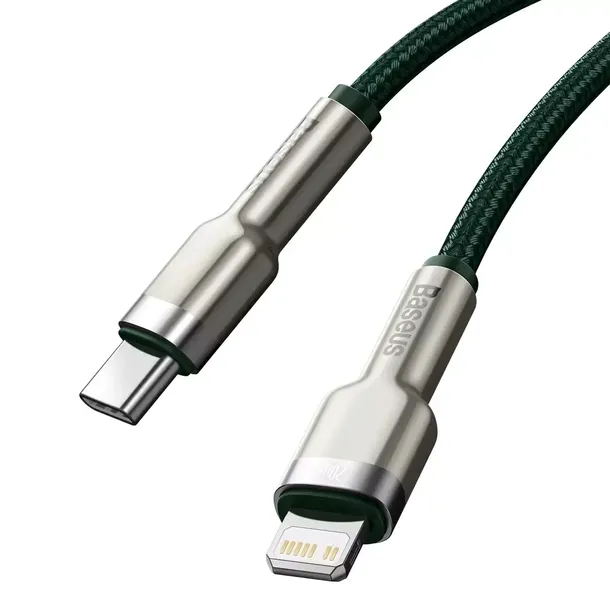 kabel-usb-c-do-lightning-baseus-2m-zielony-waga-z-opakowaniem-0-3-kg-stan-nowy