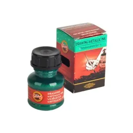 tusz-kreslarski-art-metalik-20g-green-2510-koh-i-noor
