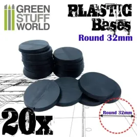 green-stuff-world-plastikowe-podstawy-okragle-32mm-czarne