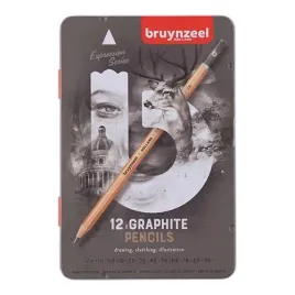 zestaw-12-olowkow-grafitowych-bruynzeelw-metalowym-pudelku