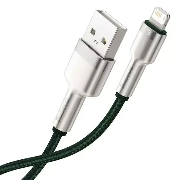 kabel-usb-do-lightning-baseus-cafule-2-4a-2m-zielony-stan-nowy-waga-z-opakowaniem-0-3-kg