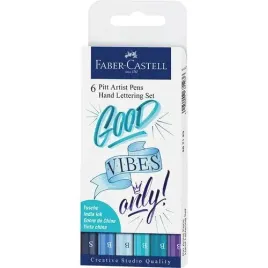 pisaki-pedzelkowe-pitt-hand-lettering-6szt-niebieskie-faber-castell