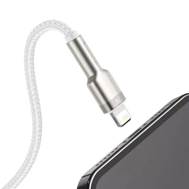 kabel-usb-do-lightning-baseus-cafule-2-4a-1m-bialy-stan-nowy-waga-z-opakowaniem-0-3-kg