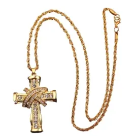 16-0103-krzyz-krucyfiks-zdobiony-gold-stainless-steel-6-cm
