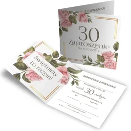 zaproszenie-na-urodziny-30-roze-kwiaty-z2