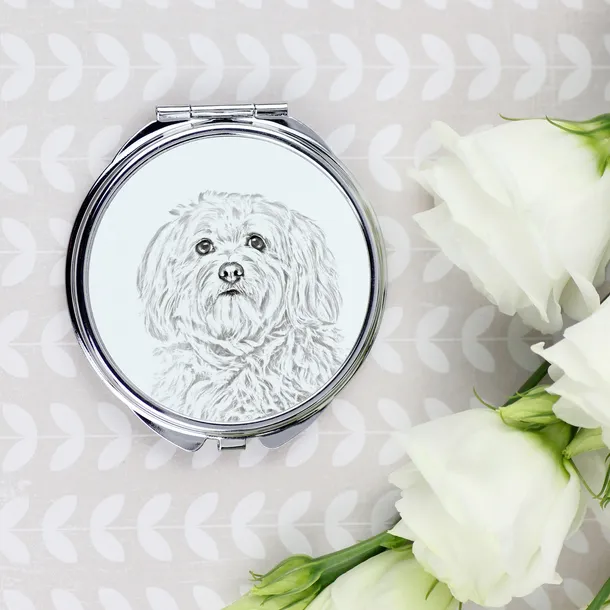 hawanczyk-havanese-lusterko-kieszonkowe-z-psem-personalizowane-lusterko-marka-art-dog