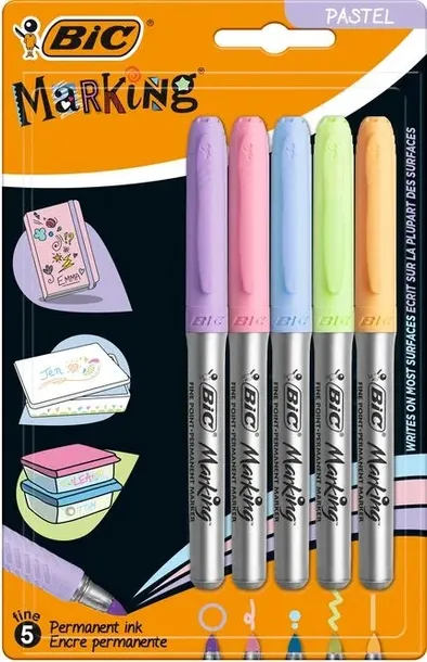 marker-permanentny-pastel-5-kolorow