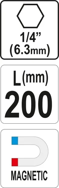 uchwyt-do-bitow-1-4-x-200mm-yato-marka-yato