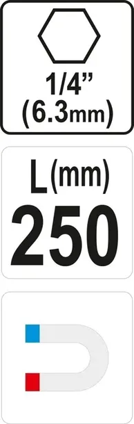 uchwyt-do-bitow-1-4-x-250mm-yato-marka-yato