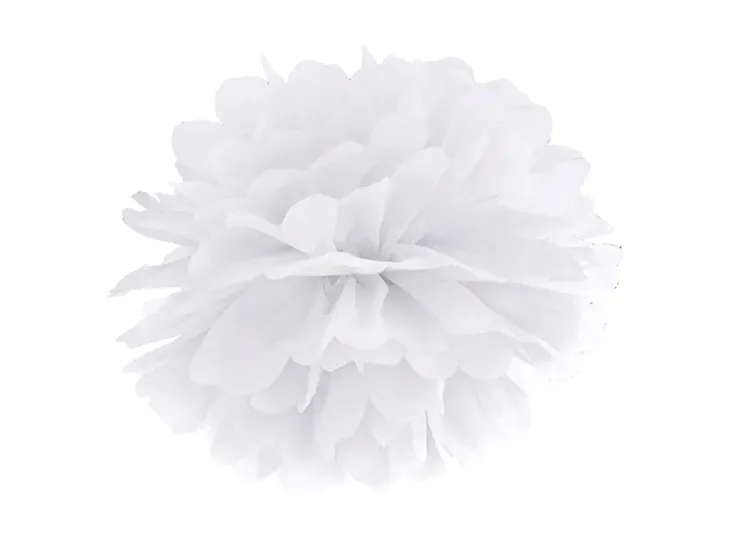 pompon-pompony-biale-slub-urodziny