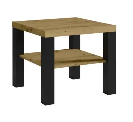 stolik-kawowy-z-polka-60x60-czarny-dab-artisan