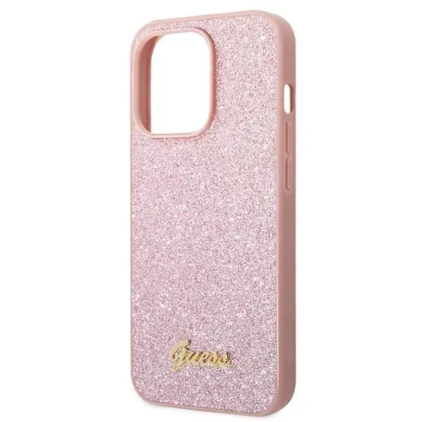 etui-guess-glitter-script-na-iphone-14-pro-rozowe-stan-nowy