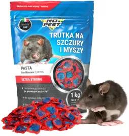 Zdjęcie produktu TRUTKA TRUCIZNA NA SZCZURY MYSZY GRYZONIE ŚRODEK GRYZONIOBÓJCZY NO PEST 1KG