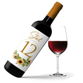 etykieta-wino-wesele-slub-numer-stolu-slonecznik