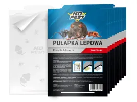 Zdjęcie produktu 10x Lep NO PEST na Gryzonie i Insekty Pułapka Lepowa na Myszy Szczury Owady