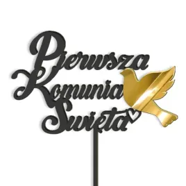 topper-z-pleksy-pierwsza-komunia-sw-golebica-czarny-14-x-15-cm