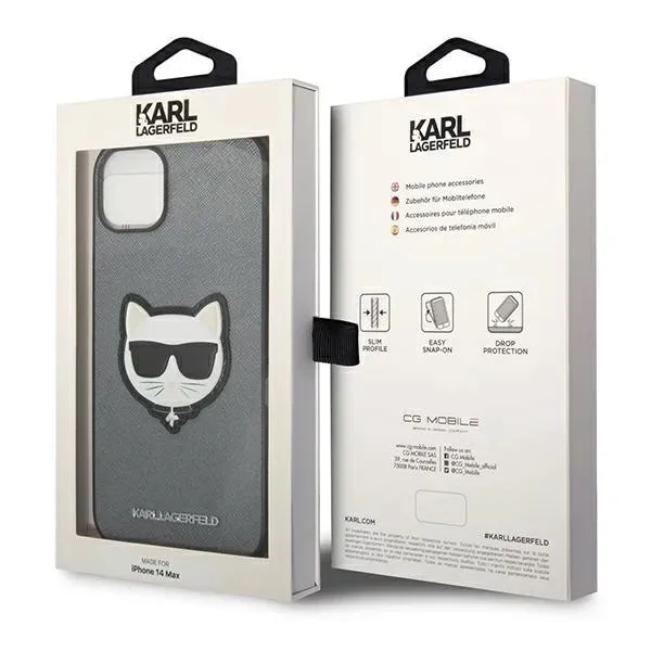etui-karl-lagerfeld-saffiano-choupette-head-patch-na-iphone-14-plus-srebr