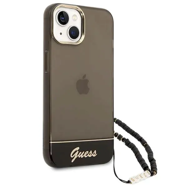 etui-guess-translucent-pearl-strap-na-iphone-14-czarne