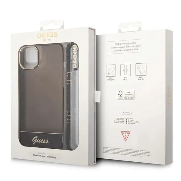 etui-guess-translucent-pearl-strap-na-iphone-14-czarne