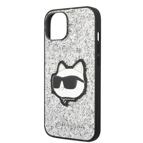 etui-karl-lagerfeld-glitter-choupette-patch-na-iphone-14-srebrne-stan-nowy