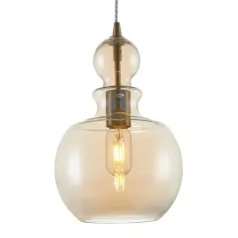 okragla-lampa-wiszaca-ton-p003pl-01bz-metal-bursztynowa