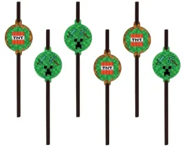 slomki-urodzinowe-eko-minecraft-piksele-6-szt