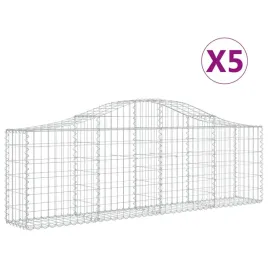 kosze-gabionowe-5-szt-200x30x60-80-cm-galwanizowane-zelazo