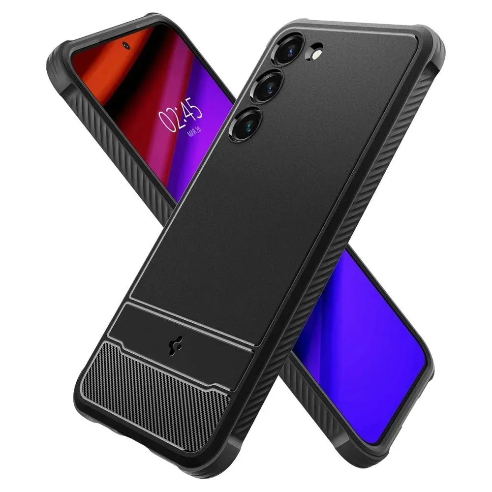 spigen-rugged-armor-galaxy-s23-matte-black