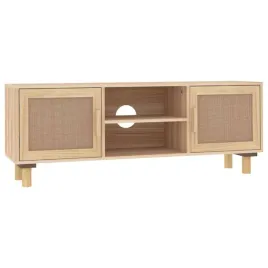stolik-pod-tv-brazowy-105x30x40-cm-drewno-sosnowe-i-rattan