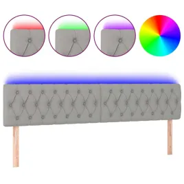 zaglowek-do-lozka-z-led-jasnoszary-200x7x78-88-cm-tkanina