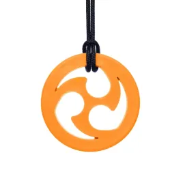 gryzak-terapeutyczny-wisiorek-ninja-star-pomaranczowy-xxt