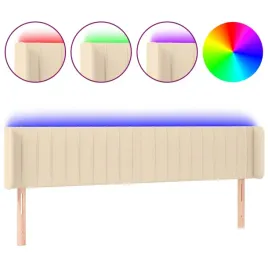 zaglowek-do-lozka-z-led-kremowy-163x16x78-88-cm-tkanina