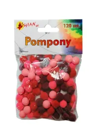 pompony-kolorowe-mix-czerwony-120-szt-shan-sp04
