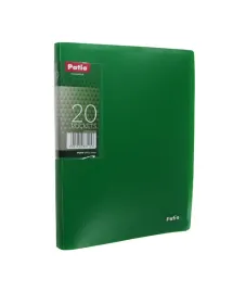 teczka-a5-z-20-koszulkami-clear-book-patio-zielona
