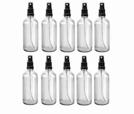 butelka-szklana-100ml-bezbarwna-z-atomizerem-czarnym-x10